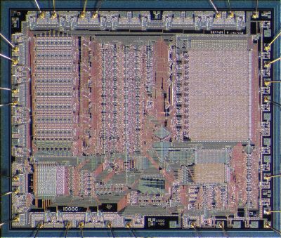 A die shot of a CMOS TMS1000. Pauli Rautakorpi [CC BY 3.0]