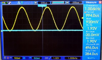 The function generator is certainly more reliable than the USB screenshot feature on a Hantek 'scope!