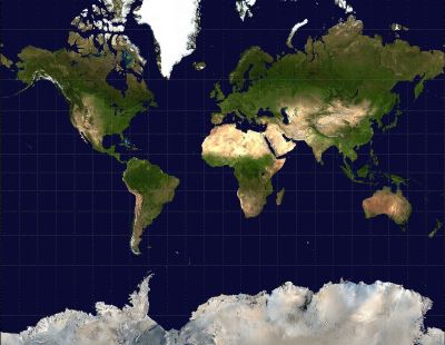 Some of these distances are not like the others: the familiar Mercator world map projection.