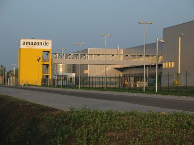 A European Amazon warehouse, in Leipzig. Medien-gbr / CC BY-SA 3.0