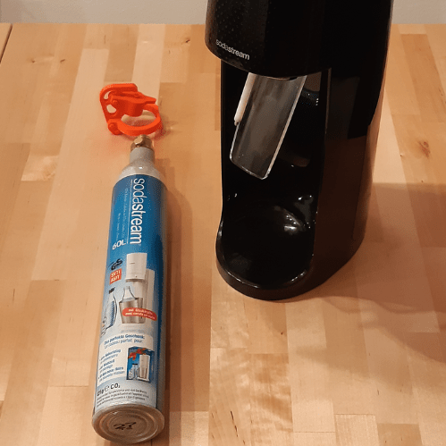Used Soda Stream Cylinder Becomes DIY Canned Air