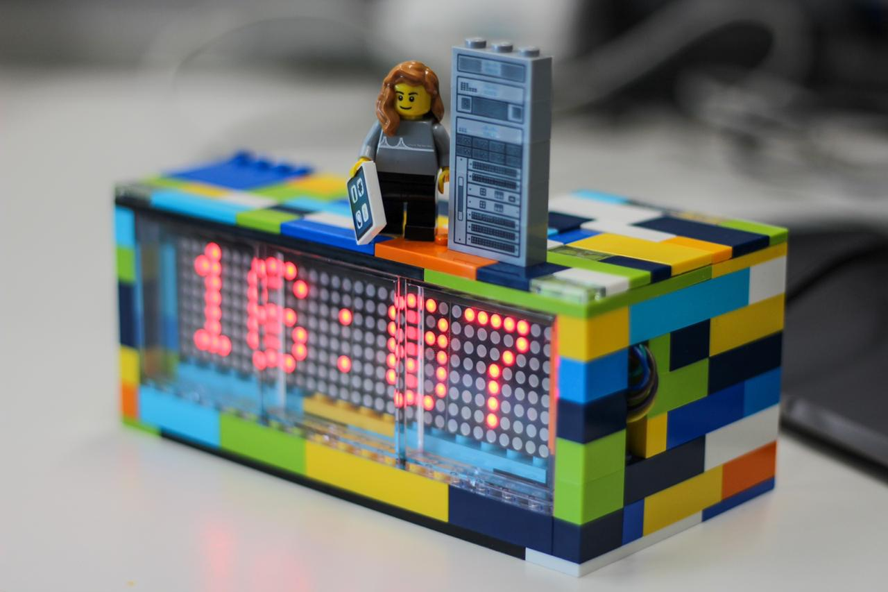 3d digital lego clock new arrivals