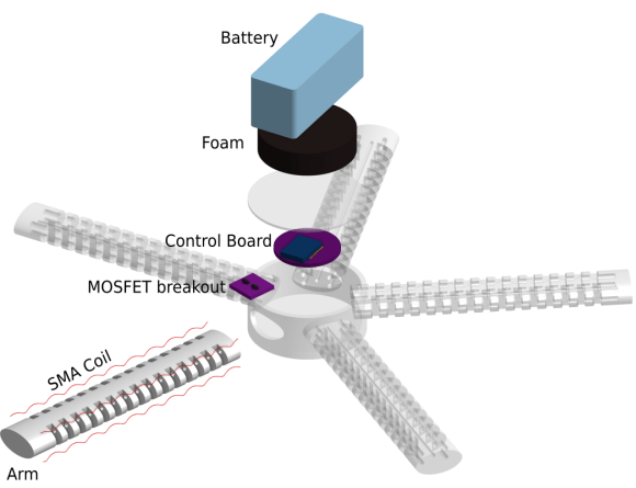 Underwater Crawling Soft Robot Stays In Shape | Hackaday