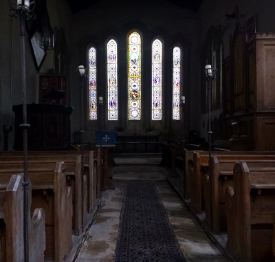 The magnificent late-13th-century priory church at Chetwode, Buckinghamshire.