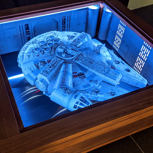 Millennium falcon display table hot sale