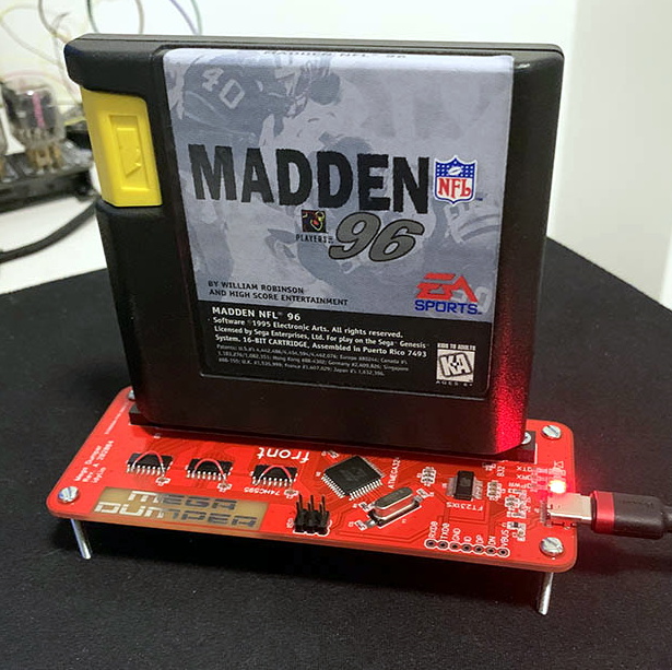 An Open Hardware Sega Genesis Cartridge Dumper