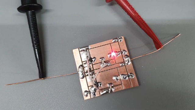 Prototyping using copper tape and PCB land pads