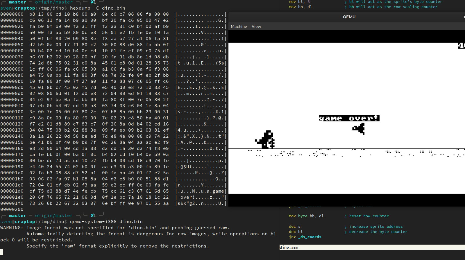 Hack Google Chrome Dino Game with a 1 Line of Code - Science, Engineering