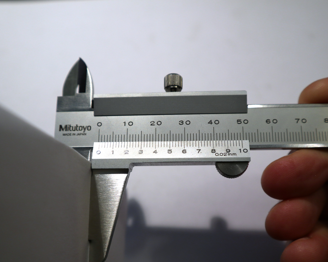 Fliyeong Vernier Caliper Mini Single Scale Vernier Caliper Portable Copper Ruler Callipers Measurement Tool for Measuring Gemstones and Jewelry 1 Pcs