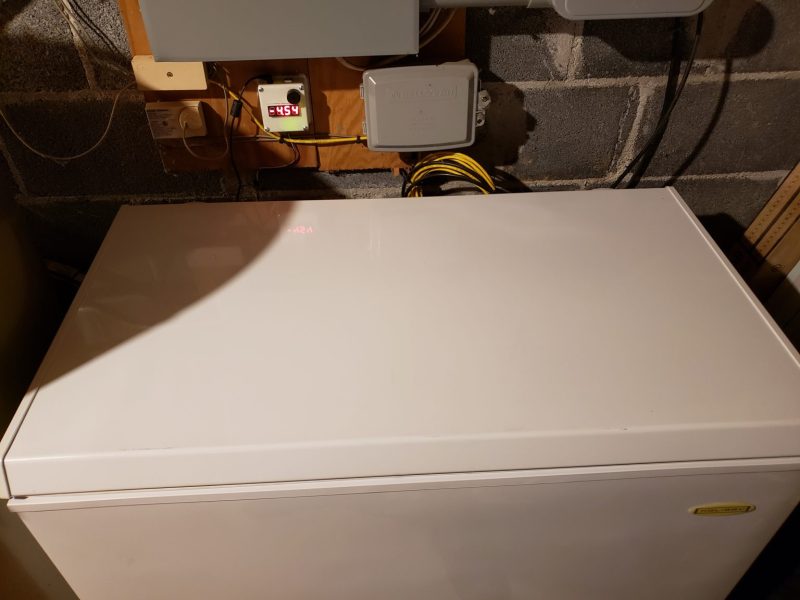 What do I do when my freezer alarm goes off?