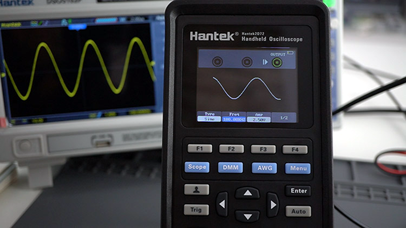 Multimeter Hantek Handheld Waveform Generator 3in1 oscilloscope 2D42 40MHz 