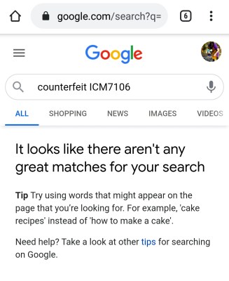 Google hasn't found any ICM7106 conterfeiters!