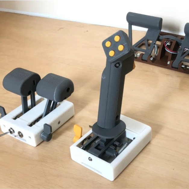 3d Printed Flight Controls Use Magnets For Enhanced Simulator 2020 Experience Aday - Diy Helicopter Flight Sim Controls
