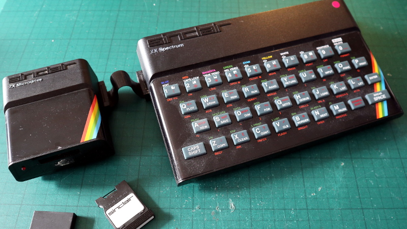 VINTAGE Sinclair QL/ZX SPECTRUM Microdrive CARTUCCIA custodia-Anni 1980-G/C 