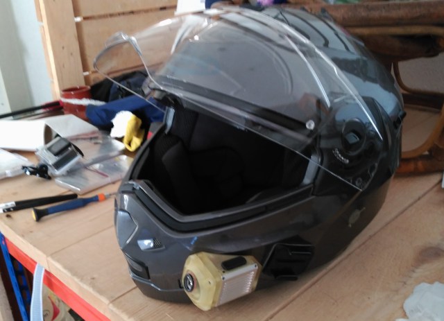 bright yellow motorcycle helmet Leatt Moto 3.5 Neon Yellow Helmet with 3.5 Vizion Goggle Kit