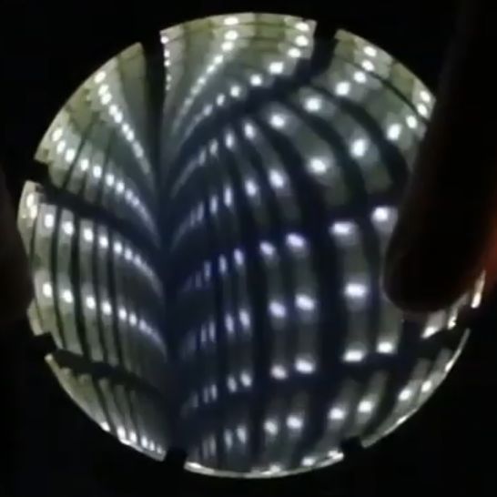 infinity mirror lamp sphere