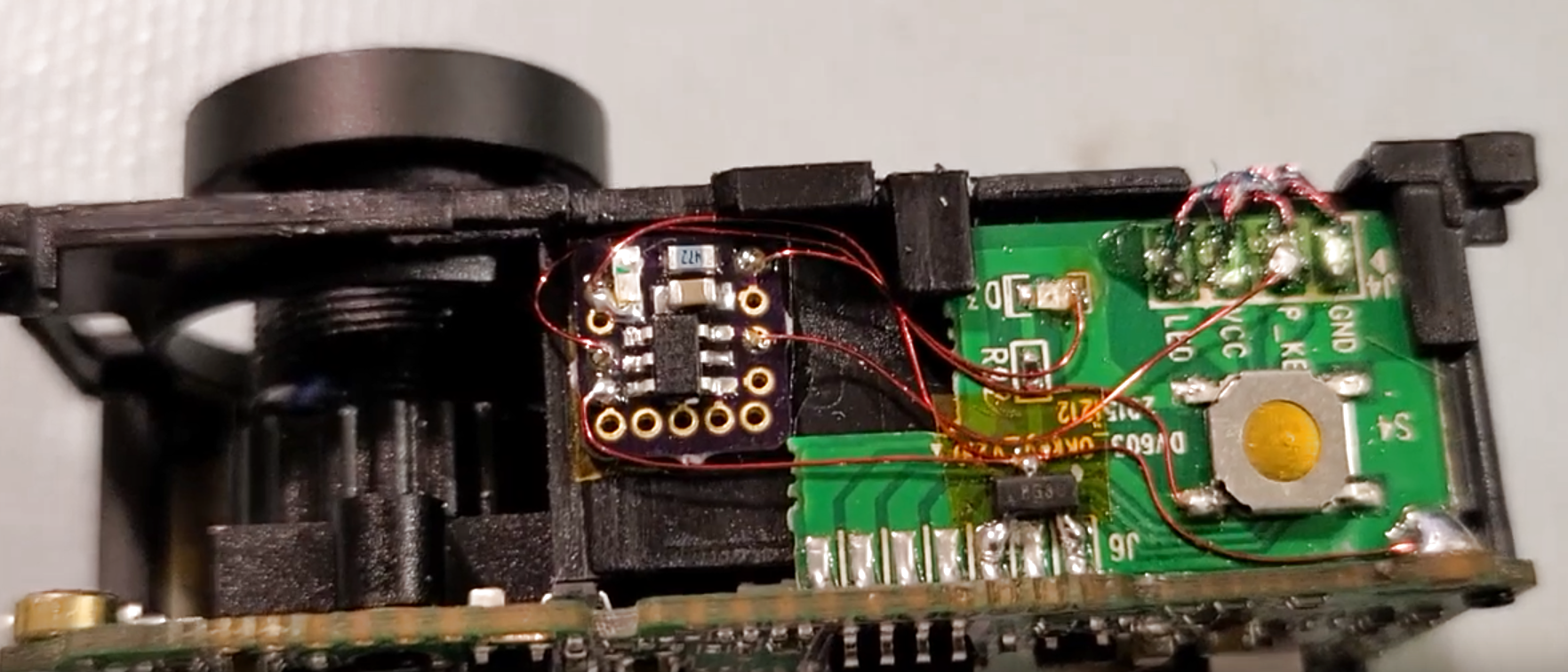 Hacking A Cheap Action Cam Into A Dashcam With A Microcontroller