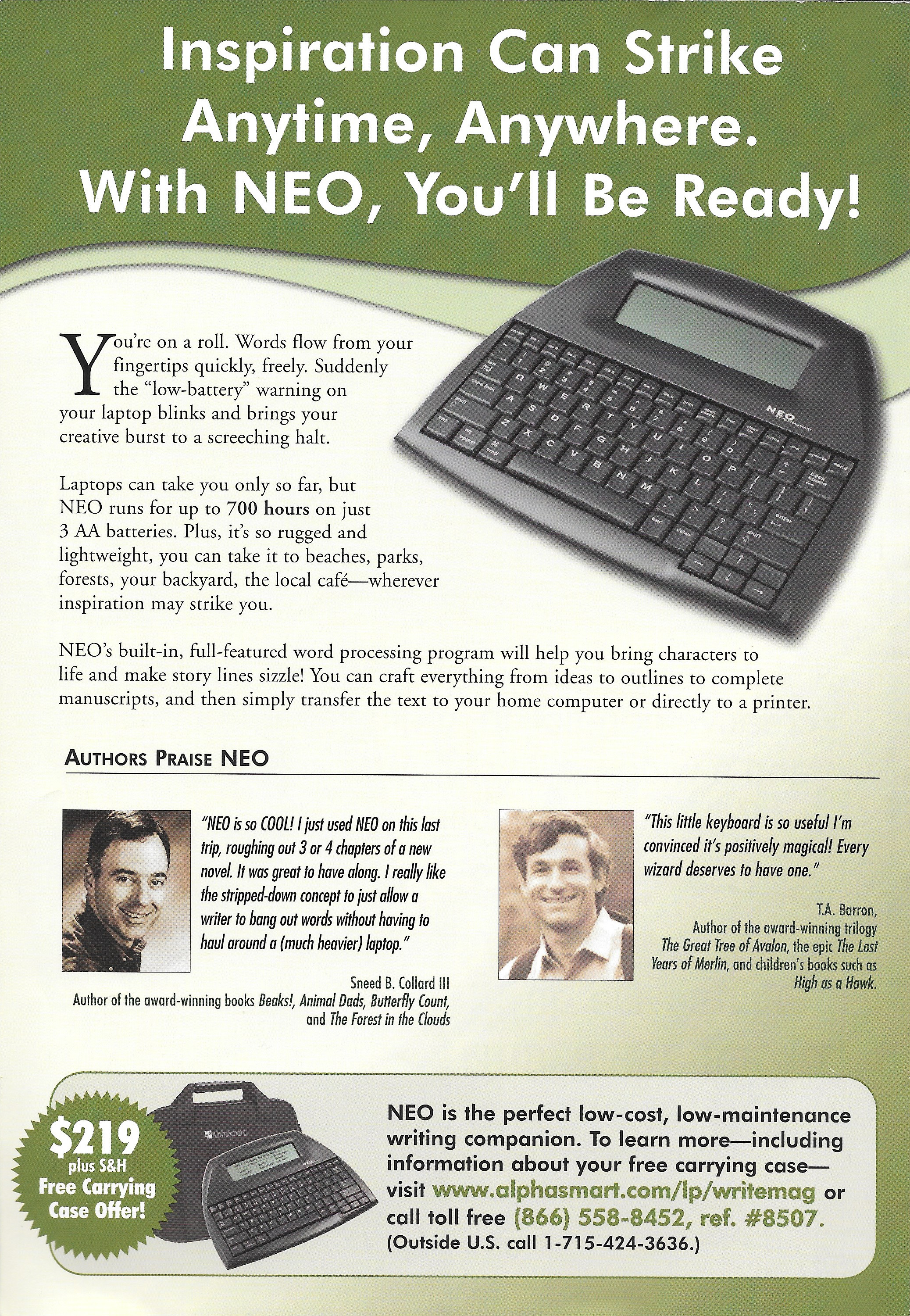 Neo Alphasmart Electronic Typing With Transfer USB lead 