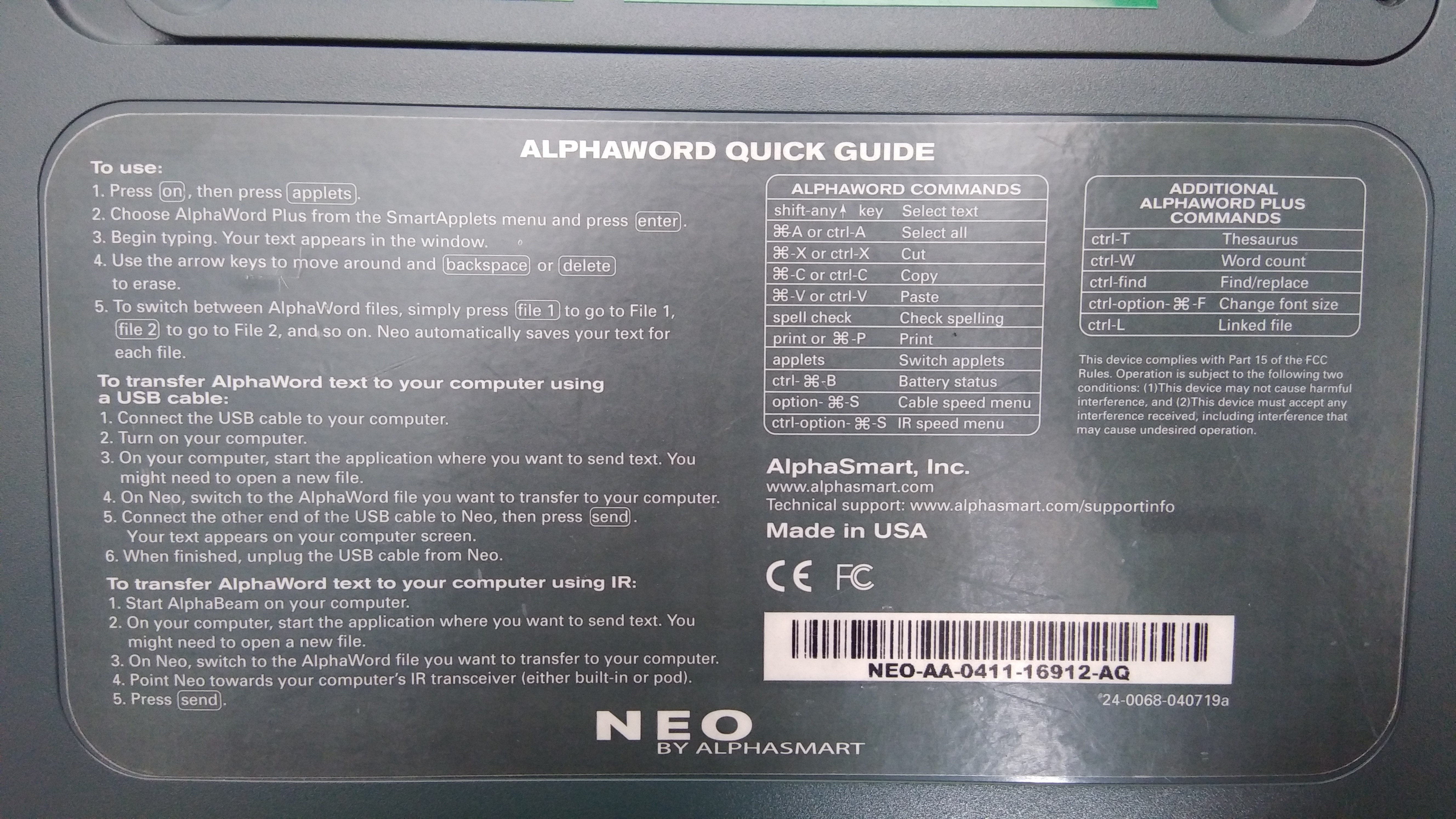 AlphaSmart Neo Teardown: This Is The Way To Write Without Distractions ...