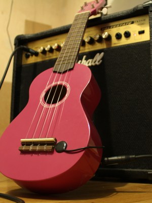 Ukulele with piezo pickup