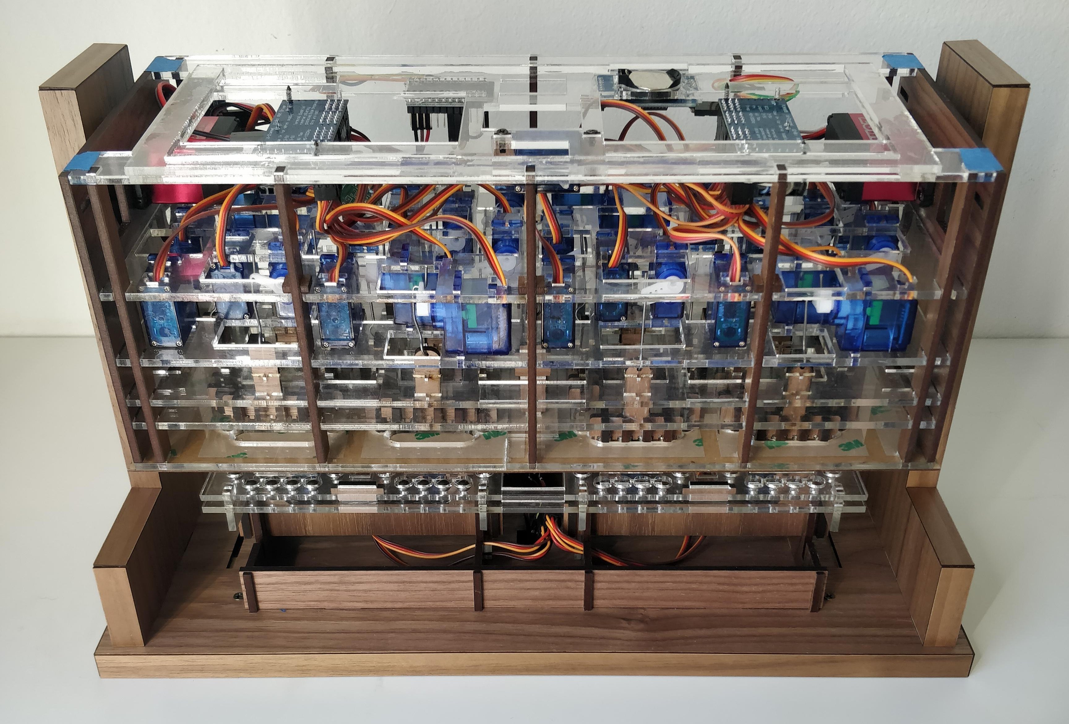 Building This Mechanical Digital Clock Took Balls | Hackaday