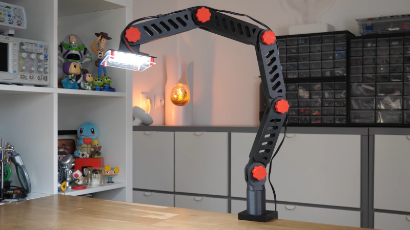 Hovedløse glide Grundig 3D Printed Workshop Lamp Uses A Few Neat Tricks | Hackaday