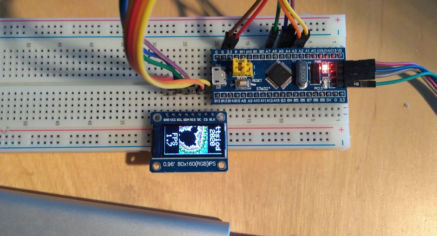 STM32 Gets Up Close and Personal with Mandelbrot