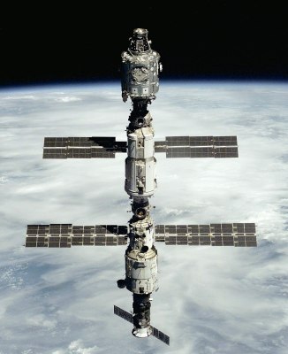 The ISS as it looked twenty years ago. NASA (Crew of STS-106), Public domain.