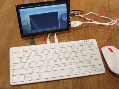 A Raspberry Pi 400 all-in-one keyboard console computer
