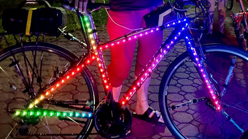 psykologi Bør Blændende RGB Party Bike Flashes With The Beat | Hackaday