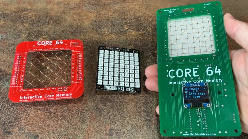 Ekstremt vigtigt silhuet provokere Visualizing Magnetic Memory With Core 64 | Hackaday