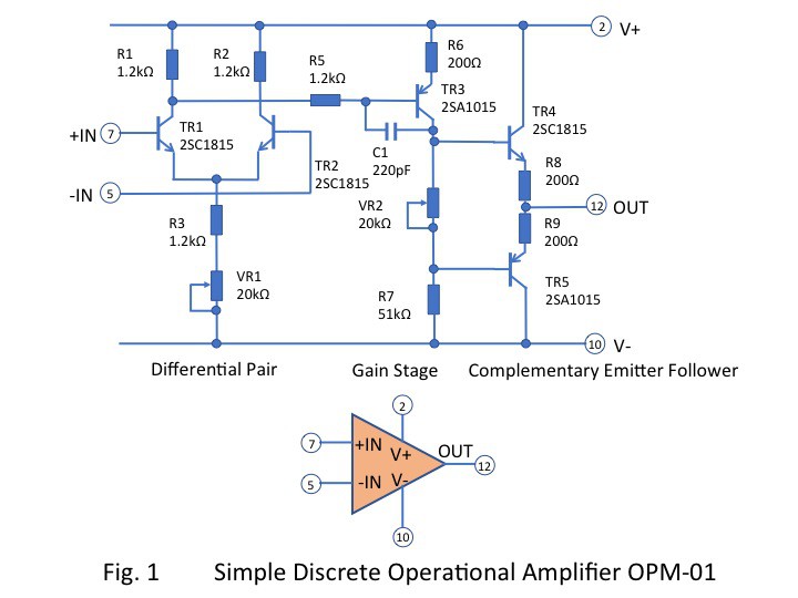 Discrete Op Amp Schematic