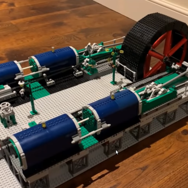 How to build a compact LEGO vacuum engine, easy to build