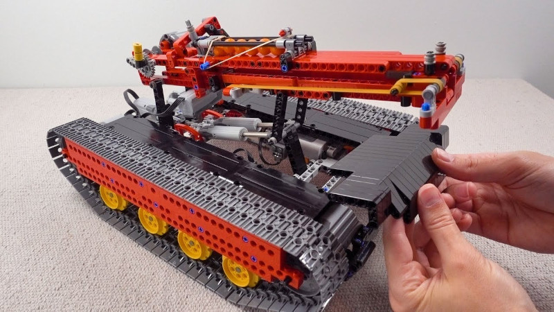 Lego Tank Fires Soccer Ball Cannon