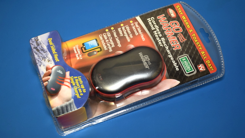 Go Warmer Cordless Rechargeable Hand Heater up to 8hrs and Power Bank for sale online 