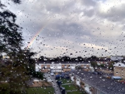 The rainbow didn't bring good luck for Ionica.