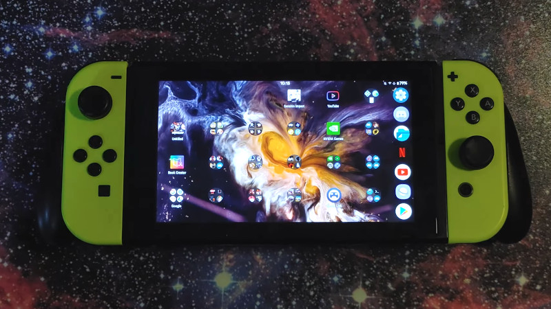 Android 10 adapted for the Nintendo switch