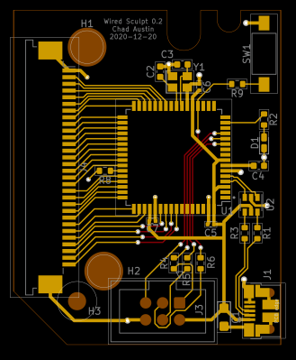 chadaustin's sculpt keyboard USB board layout