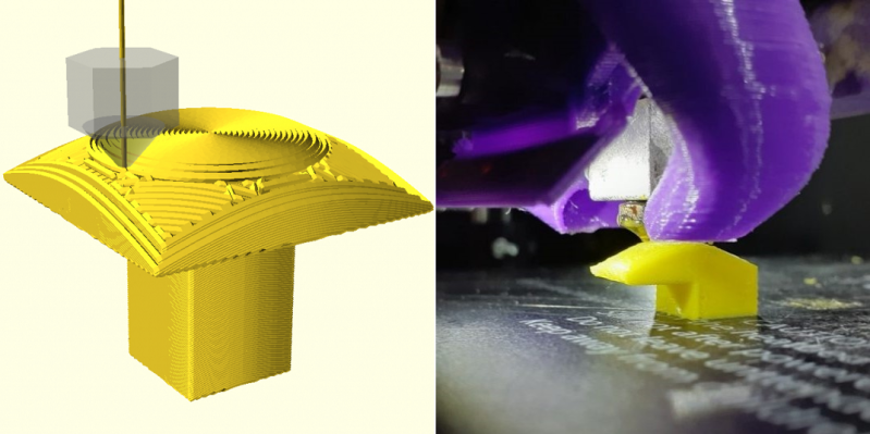 3D Printing 90 Overhangs With Non Planar Slicing Hackaday 3D Printing 90 Overhangs With Non Planar Slicing Hackaday