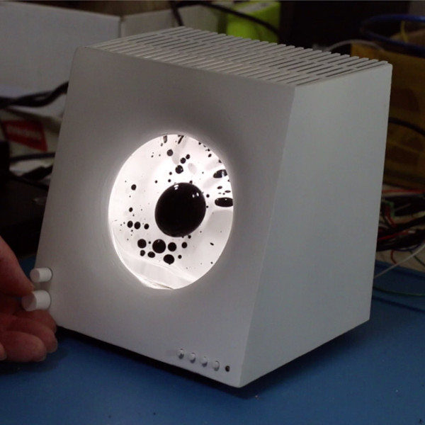 ferrofluid display cell bluetooth speaker