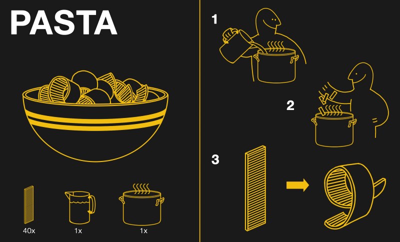 Flat-Pack Pasta: Like Ikea Furniture Without The Weird Wrench | Hackaday