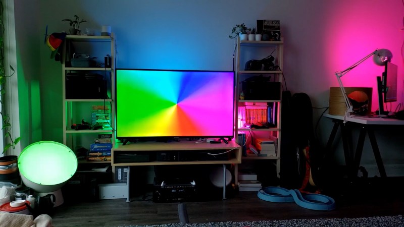 I just can't stop staring at this hypnotic DIY Ambilight project