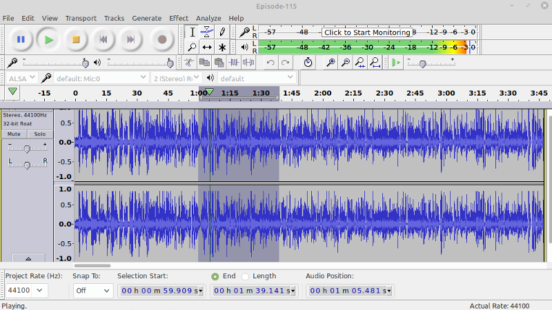 audacity audio editor windows 10
