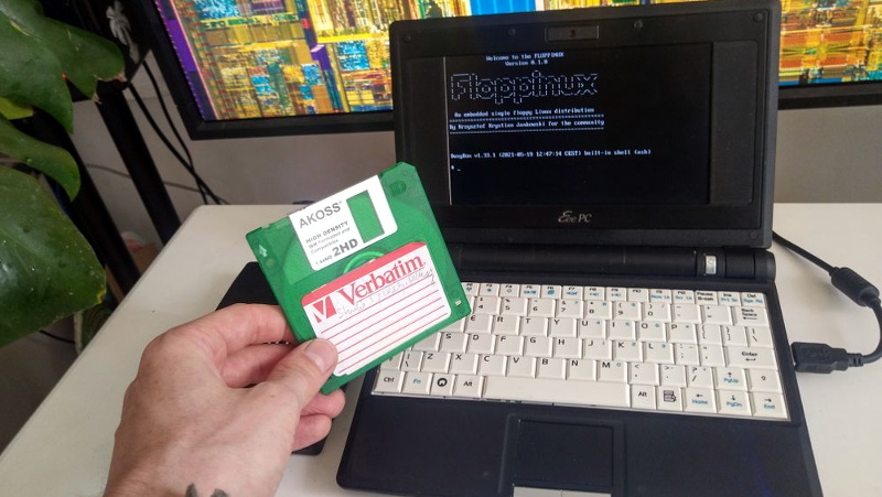 linux format floppy disk