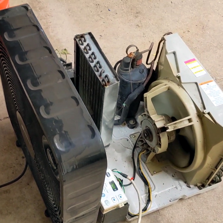 Hacked AC Window Unit Split In Half To 