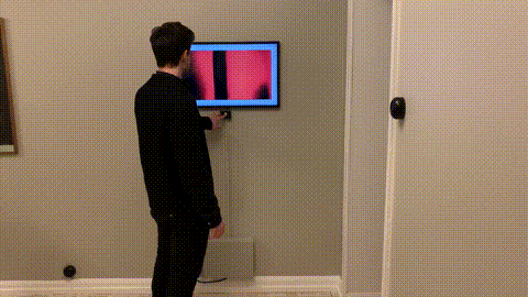 video of someone pushing the button to generate new art