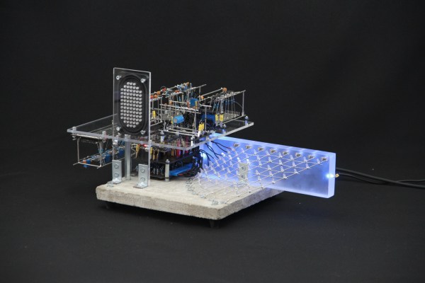 Automated musical instrument with LED array