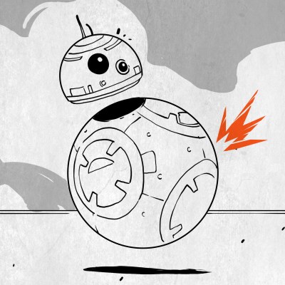 A BB-8 style robot