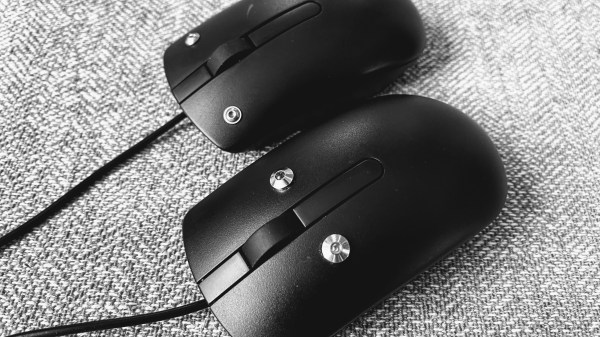 Mice with capactive sensors instead of buttons. Designed for people with low mobility.