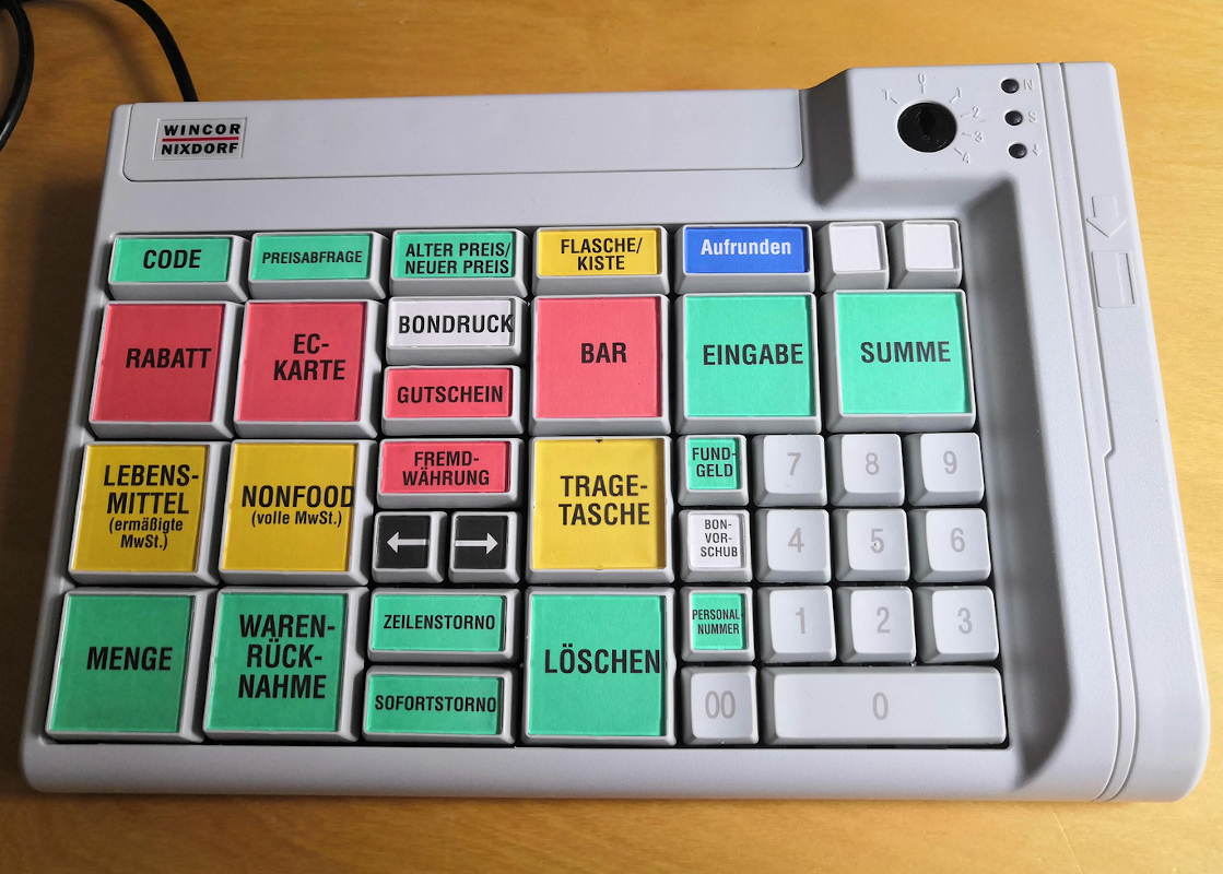 Custom Keyboard from a Cash Register